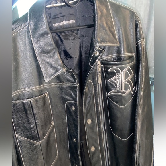 Vintage rocawear full leather coat - Picture 1 of 1